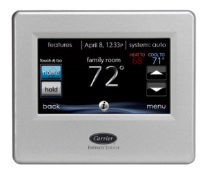 infinity touch air conditioner control
